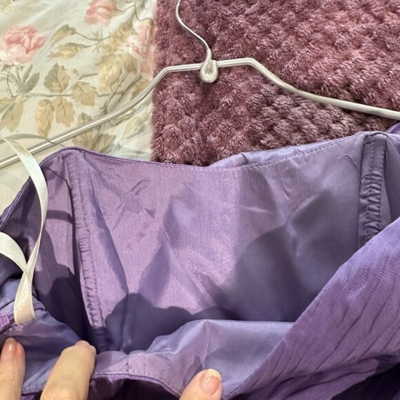 Shoshanna Lavender One Shoulder Silk Dress - Picture 9 of 13